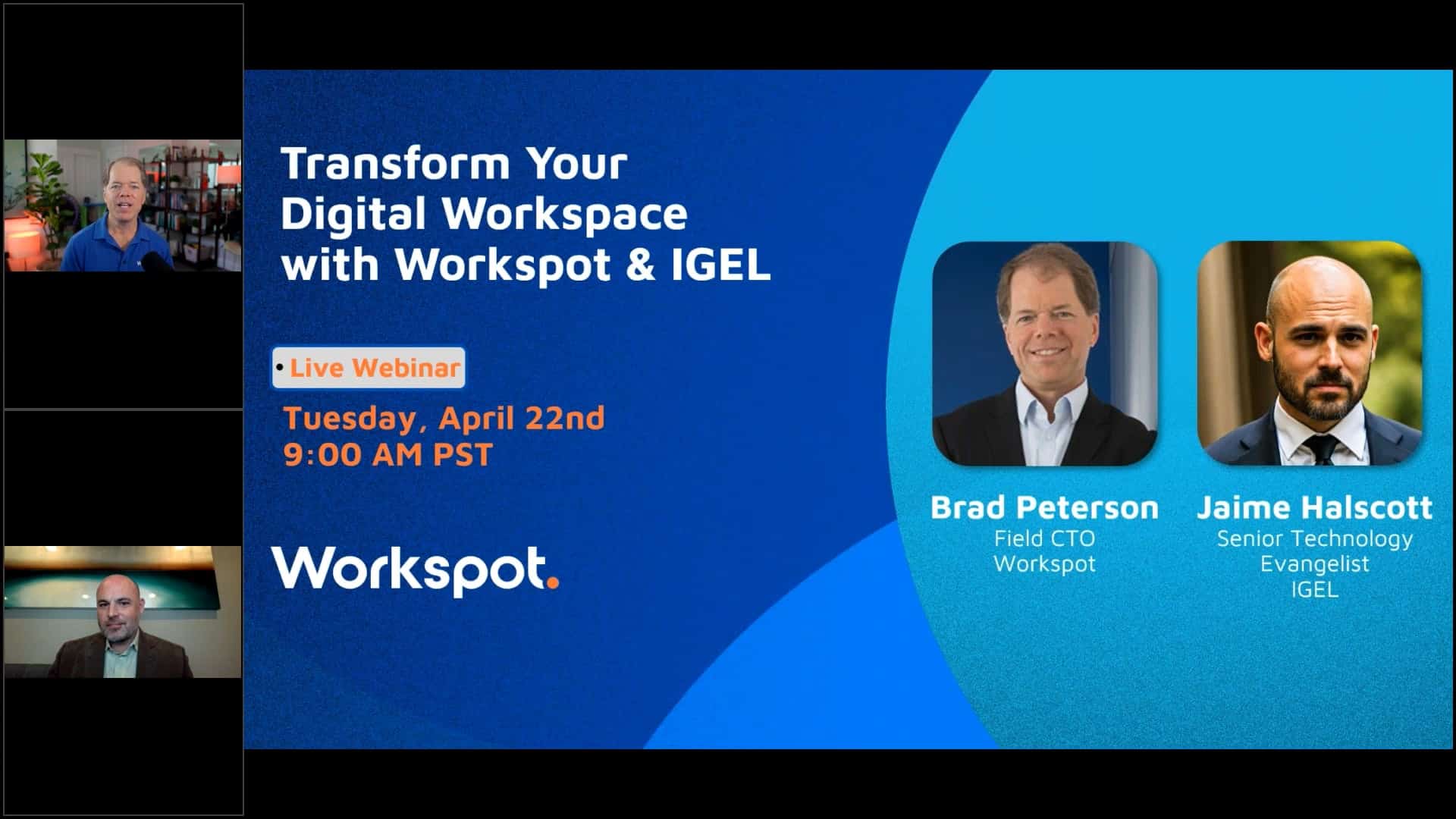 Workspot Webinar 4-22-25: Transform Your Digital Workspace with Workspot & IGEL